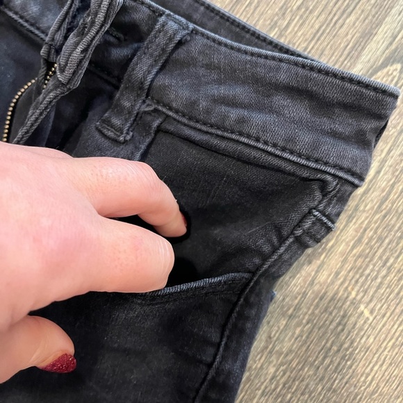 American Eagle Skinny Jeans High Rise Next Level Stretch Denim Black Size 2 - Picture 5 of 11